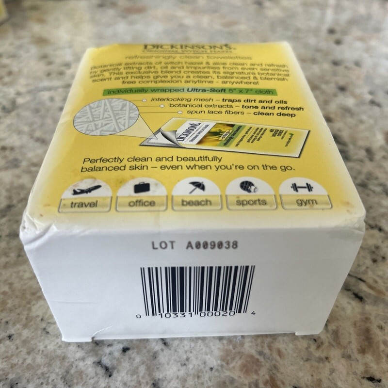 Dickinson's Original Witch Hazel Refreshingly Clean Cleansing Cloths 20ct- 1