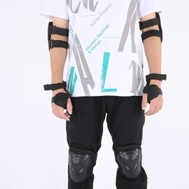 Adult Roller Skate Protection Gear Set Adjustable Knee Elbow Pads Wrist Guards for Roller Skating Bicycle Skateboard Scooters Balance Bikes Sports Equipment