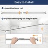 ENJOYBASICS Shower Curtain Rod 30 to 88 Inches, 1 Inch