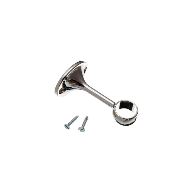 Merriway BH02001 CP Towel Rail Centre Support Bracket, 25mm (1