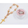 SUSIE'S GARDEN 12 Baby Pink Bible Rosary Beads Beaded Pink