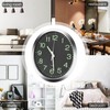 Pvczool 12 Inch Round Luminous Wall Clock Glow in the