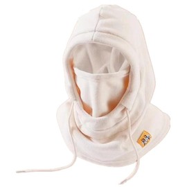 80% Textile Windproof Unisex Knitted Winter Balaclava Hooded Scarf with Integrated Hood for Outdoor, Cycling, Skiing-1 Pack - Color: Beige