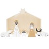 Wooden Nativity Scene Set (6 Pieces)