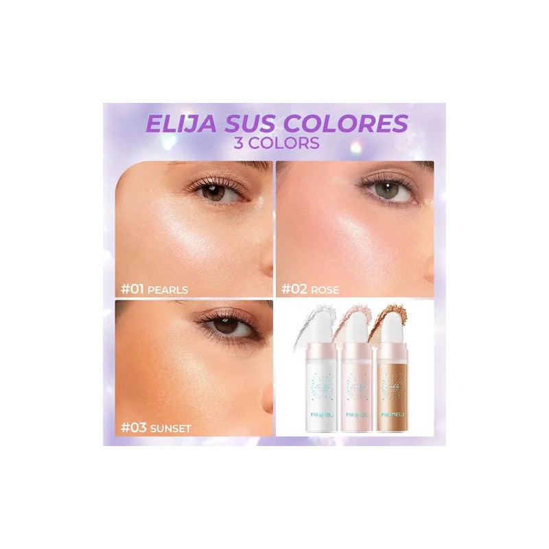 Minimeli Iluminador En Barra Para Rostro Y Cuerpo Natural 8g