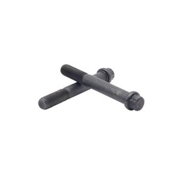 (2pcs) BelMetric M12X80 Metric External 12-Point Hardened 12.9 Flange Bolt, ASME-ANSI B18.2.5M, Black Phosphate, BTP12X80BLK-2