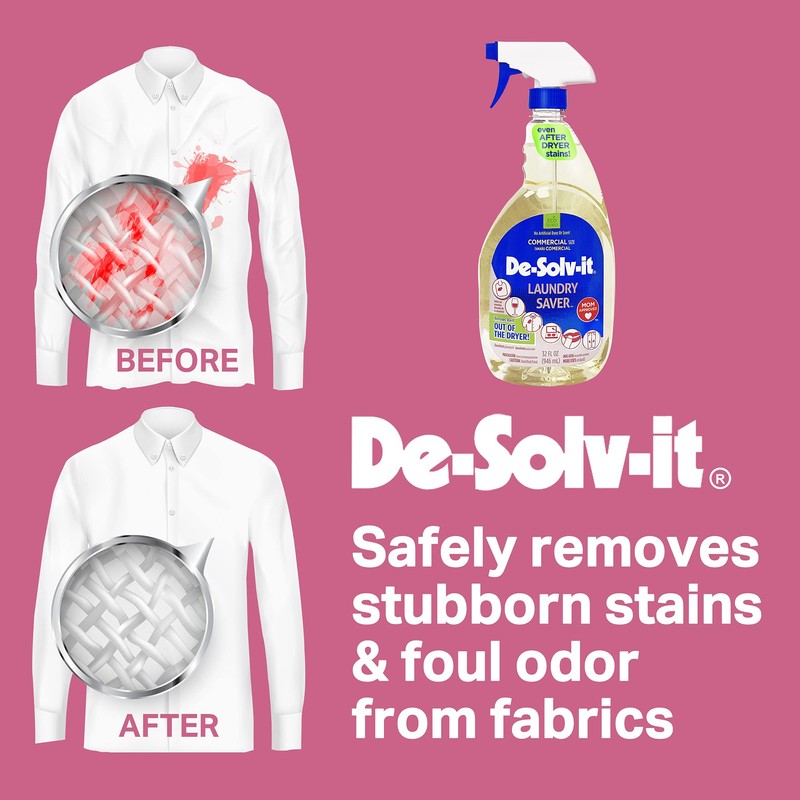 Orange-Sol De-Solv-It Laundry Saver, Odor & Stain Remover for Laundry,