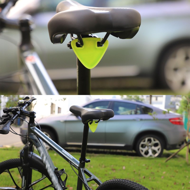 FACETHALO Bicycle Reflector Light, Rear, Set of 6 Colors, Triangular,