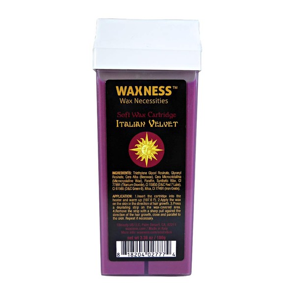 Waxness Wax Necessities Polymer Blend Luxury Italian Velvet Soft Wax Cartridge 3.38 Ounces