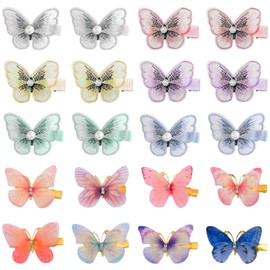 20 Pieces Butterfly Hair Clips, Children'S Hair Clips, Cute Girl Hair Clips, Butterfly Hair Accessories, Hair Style Decoration Hair Clips, Colorful Butterfly Hair Clips