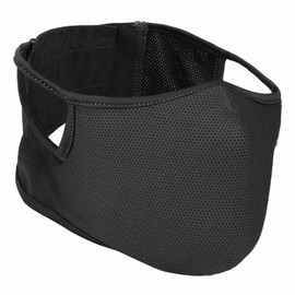 Light Fit Tactical Mask, Wraparound Soft Quick-Dry Fabric with Earloop, Detachable 3D Hold Silicone Liner with Breathable Holes, Absorbs Impact, Anti-dust Airsoft Half Face Shield (Black/M/2pcs)