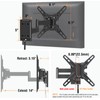 ELIVED Lockable RV TV Mount for Most 13-43 Inch TVs,