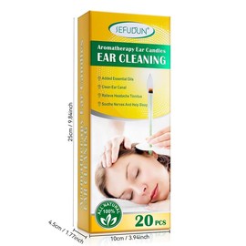 Beeswax Ear Candles 20pcs/Box, 10 Colors, Ear Wax Removal & Softening Tool, Gentle Ear Canal Cleaner, Stress Relief & Relaxation Aid