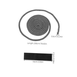TEHAUX 1Roll Stove Door Rope Seal High Temp Fiberglass Gasket for Fireplace Insulation Easy to Cut Install Versatile Sealing for Efficient Heating Appliances