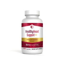 HealthyHeart Support+ 6-in-1 Heart Health Supplements with Ashwagandha, CoQ10, Beet Root, Olive Leaf, Magnesium & L-Carnitine, Made in USA, Doctor-Formulated –120 Capsules, 1 Month Supply