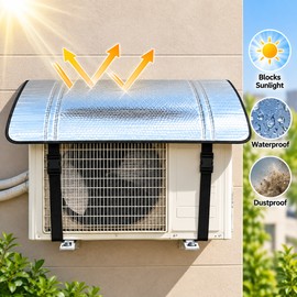 Outdoor Air Conditioner Cover for Unit Protection – 15.75 x 31.50 in Rain, Sun & Dust Resistant Cover for Outdoor AC Units