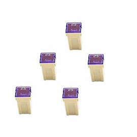 JESUNK 5 Pc Automotive Tall/Standard Profile JCASE Fuse 25 Amp Fuse Kit for Ford, Chevy/GM, Nissan, and Toyota Pickup Trucks, Cars and SUVs