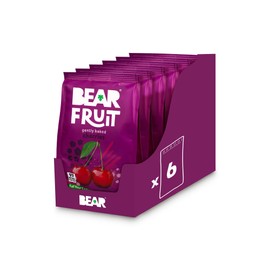 BEAR Fruit Cherries - Sharing Pack - Gently Baked Fruit - Healthy - Vegan - 8 x 75g
