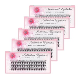 Bodermincer 20D 0.07mm Thickness 8-22mm To Choose Grafting False Eyelashes False Eyelashes Individual Natural Long Mink Fake Eyelashes Extension Handmade Bulk Wholesale (5 packs-10mm)