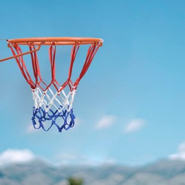 2 Pcs Basketball Nets Heavy Duty Outdoor 19.7 Inches(6.7 Ounce) Sun Proof Basket Ball Hoop Net for Pool, 12 Loops Indoor Basketball Goal Replacement Nets Basket Rim Accessories