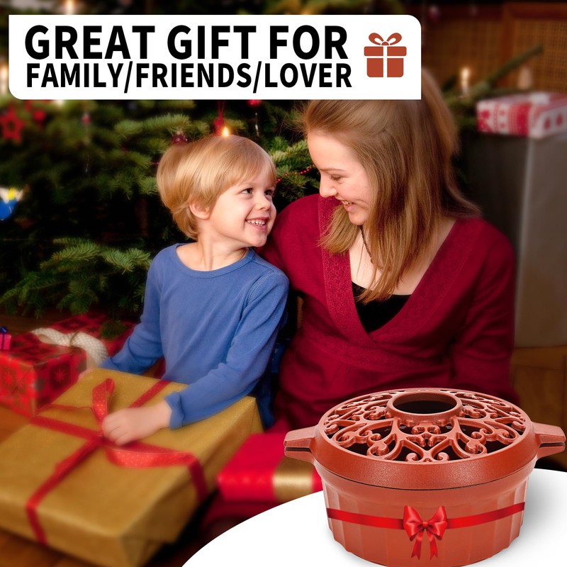 1MORE Wood Stove Steamer- Wood Stove Humidifier Cast Iron with