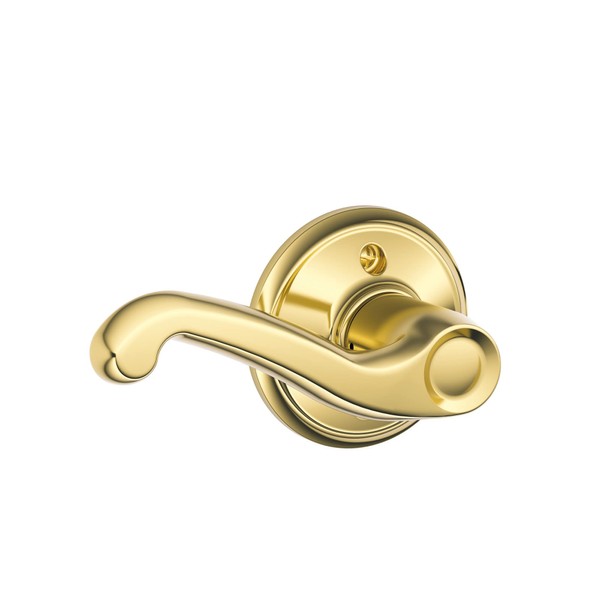 Schlage F170 FLA 605 LH Left Handed Flair Door Lever,