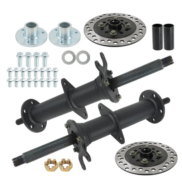 globegarage 40" 3 Stud Hub Rear Axle Kit For 5''