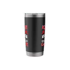 Funny Im A Karate Girl Kung Fu Martial Arts 20oz Stainless Steel Insulated Tumbler