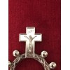 Finger Rosary Ring Silver Made In Italy INRI Catholic Prayer