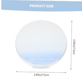 SAFIGLE 2pcs Quality Material Loose Powder Case Ultra Thin Sub Boxes Elastic Mesh Design Airtight Lid for Powder Distribution