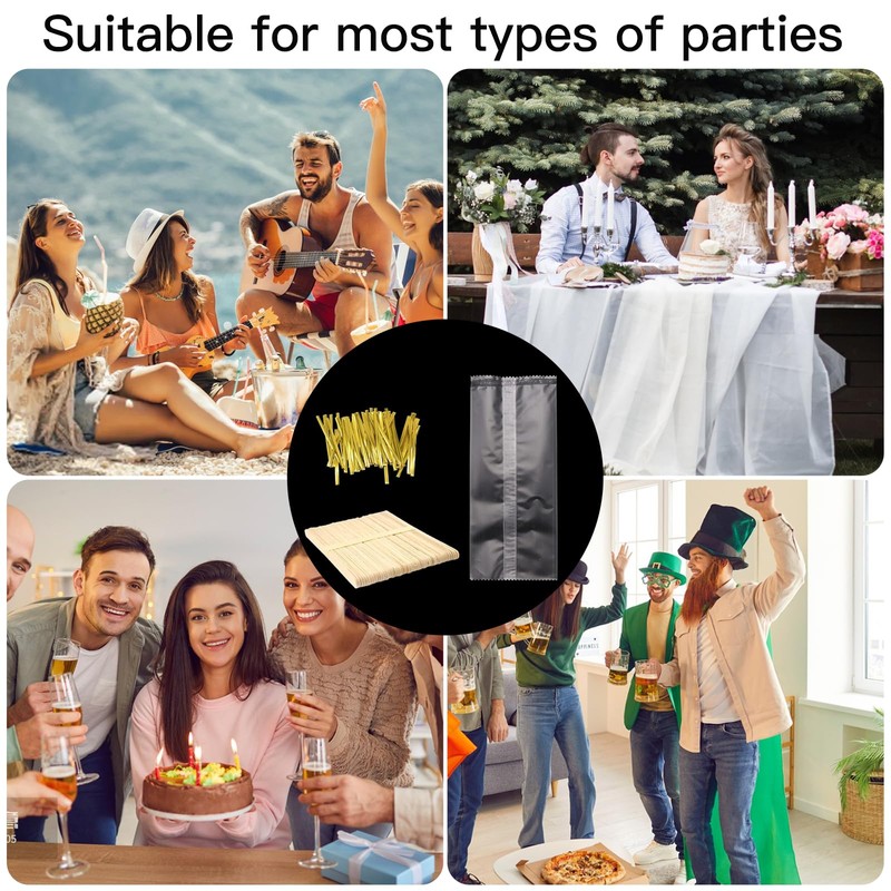 OFKPO 100 Ice Lolly Bags and Sticks, with 150 Twist