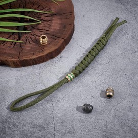 UNICRAFTALE 4pcs 4 Colors Brass Column Beads Paracord Bead Stainless Steel Column Large Hole Beads Groove Spacer Beads Lanyard Beads for Bracelet Necklace Jewelry Making