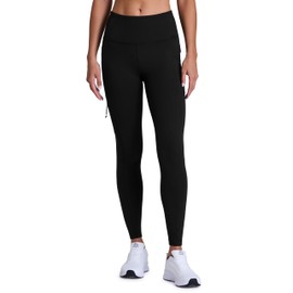 Avalanche Full Length Hiking Legging for Women, Ultra Soft Squat Proof Outdoor Workout Leggings with Cargo, Zipper Pockets B Black