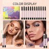 Ha* Kit De 12 Sombras De Ojos Con Brillo Colorido