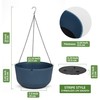 Dexceder 11.2 Inch Self Watering Hanging Planters Indoor Outdoor, Thickened