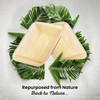 ECO Leaf 25 Disposable Palm Leaf Square Bowls, 3.5" (9cm),