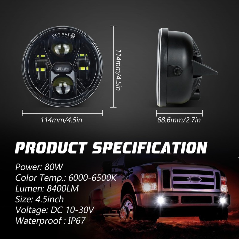 OPP ULITE F150 Led Fog Light for Ford F150 2007-2014,