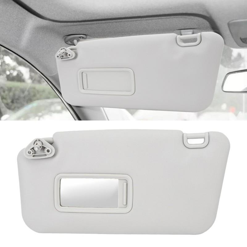 2009-2013 Left Driver Side Sun Visor Gray Interior Sunshade Visor