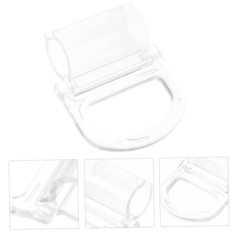 DOITOOL 10pcs Roller Window Shades Pull Transparent Handle Blinds Pulls