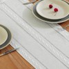 meioro Rustic Table Runner with Tassels, 33x183cm Farmhouse Boho Table