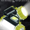 Solar Flashlight Front Side Lighting 6 Gear Super Bright USB