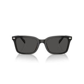 COACH Men's HC8398U Universal Fit Square Sunglasses, Transparent Dark Grey/Grey Solid, 54 mm