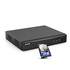 ANNKE 8 Channel DVR for Security Camera, 3K Lite Hybrid 5-in-1 Surveillance Digital Video Recorder, Support 8CH Analog & 2CH 6MP IP Cams, AI Human&Vehicle Detection, Easy Remote Access, 3TB Hard Drive