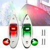 jamgoer Boat Navigation Lights 1 Pair Bow Light Waterproof Led