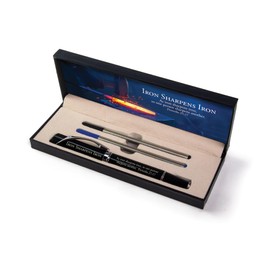 Deluxe Scripture Pens - Iron Sharpens Iron, Triangle Barrel Ballpoint Pen With Extra Blue & Black Ink, Inspirational Christian Pens with Gift Box, Gifts For Christian Men, Women & Pastor Gifts