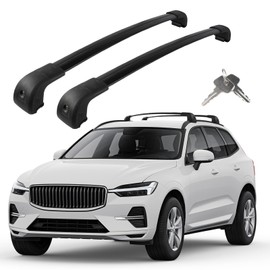Roof Rack Cross Bars Compatible with Volvo XC-60 XC60 2018-2025, Adjustable Aluminum Heavy Duty 300 LBS Anti-Theft Lock Cargo Carrier Rooftop Crossbar Accessories for Bike, Basket, Snowboard, Luggage