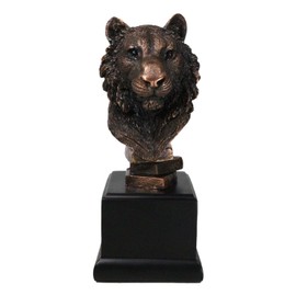 Ebros Dschungel Wildlife Bengalische Tigerbüste Skulptur 22,9 cm hoch mit Podest Trophäe Basis Apex Raubfisch Riesenkatze Tiger oder Tigress Dekofigur