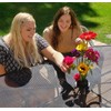 NoBrella Flower Vase Patio Table Umbrella Hole Insert- Unique Flower