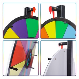 iElyiEsy Spinning Prize Wheel Pegs with Red Pointer & Nuts Carnival Wheel Pegs Replacement Kit for Trade Show Carnival Party (Conical Shape)