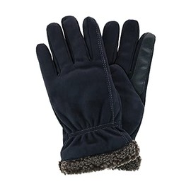 isotoner Men’s Recycled Microsuede and Berber Glove - A70188 (Black, Large)